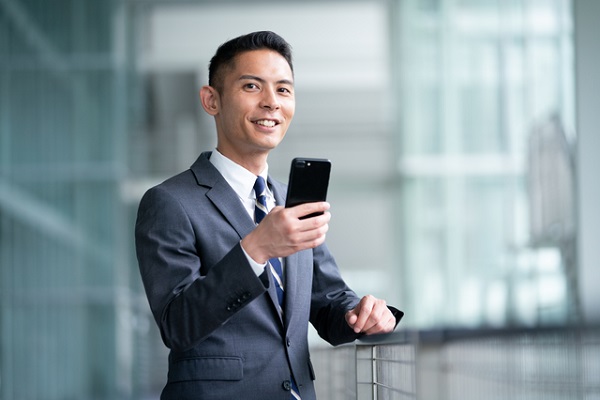 スマートフォン,ビジネスマン