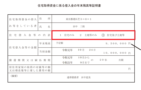 年末残高等証明書