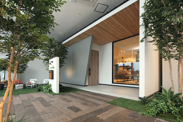 イオンモール内にあるsketchモデルハウス福岡かすや店