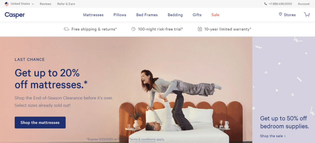 アメリカ市場IPO企業紹介:マットレス等の睡眠関連商品をオンラインで販売するキャスパー「CASPER SLEEP INC.」